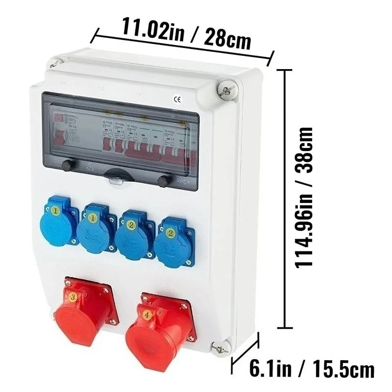 Outdoor Power Distributors - 소켓 1x 어댑터 소켓, 분배함, IP65