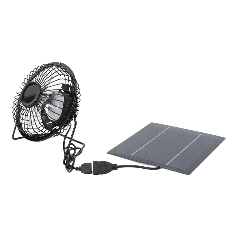 Outdoor Power Vent - 4인치 DC 팬 태양 에너지 냉각