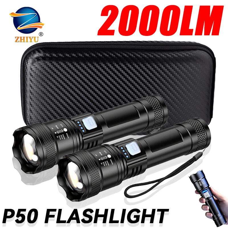 Outdoor Power Supply - 전술용 LED 손전등 2000LM USB 충전식
