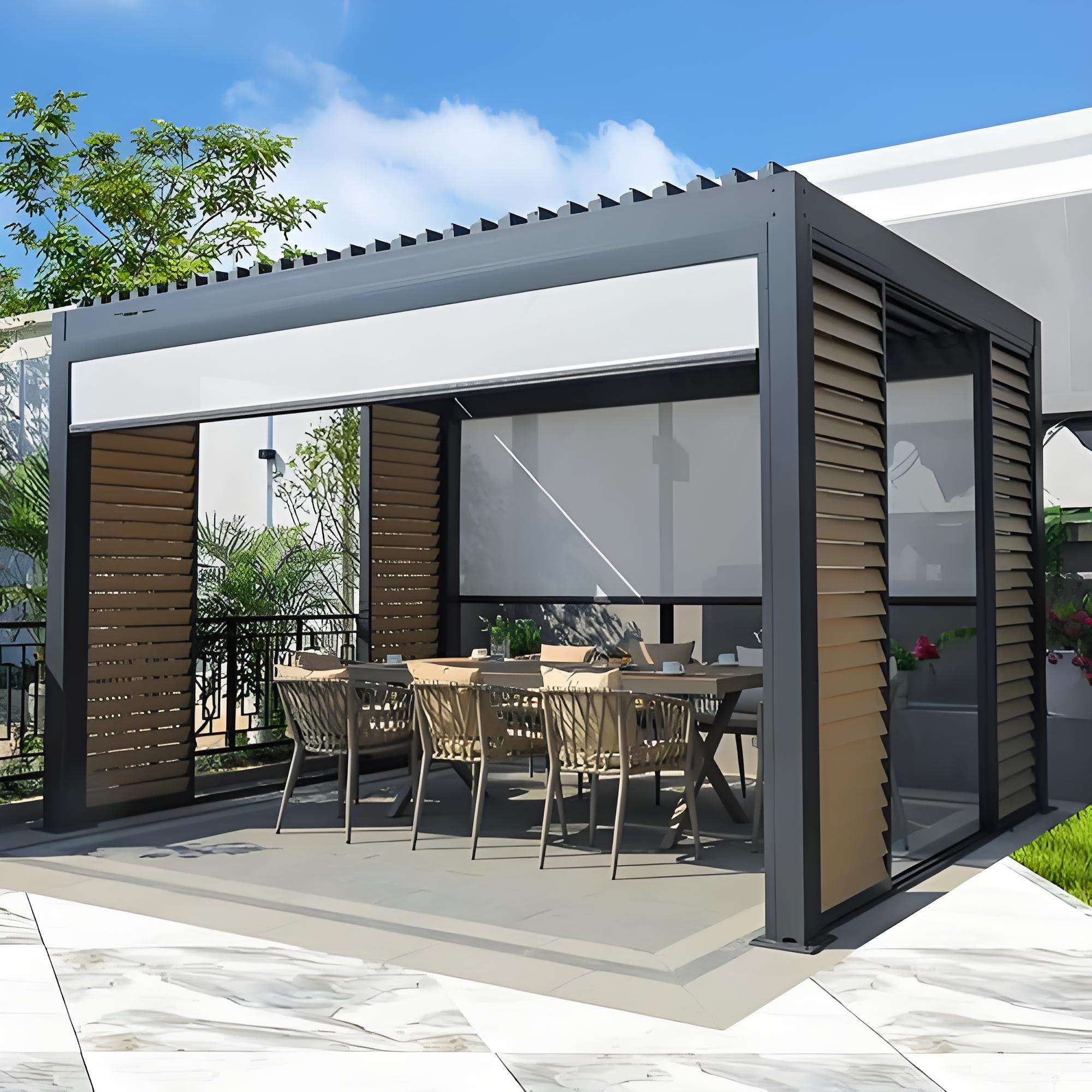 전동 알루미늄 퍼걸라 모터식 루버 방수 지붕 야외 정자 - Outdoor Power For Gazebo 리뷰 및 가격