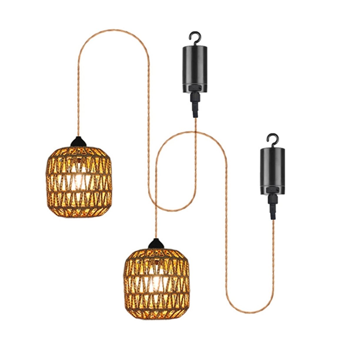 ABZJ 2개 배터리 전원 펜던트 조명, 가제보, 퍼걸 - Outdoor Power For Gazebo 리뷰 및 가격