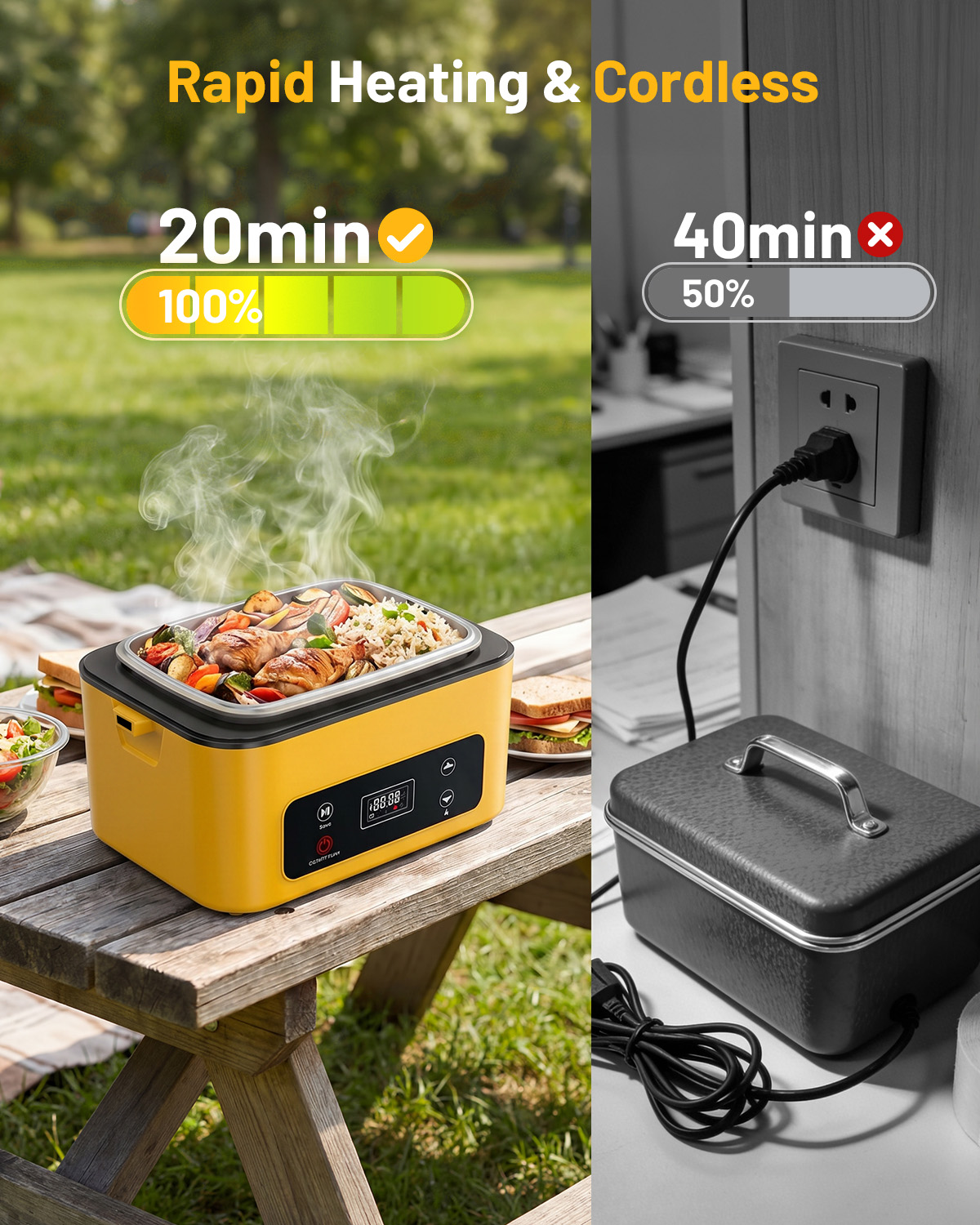 태스크스타 전기 도시락 1.2L 무선 음식 보온기 (타 - Outdoor Power Pedestal 리뷰 및 가격