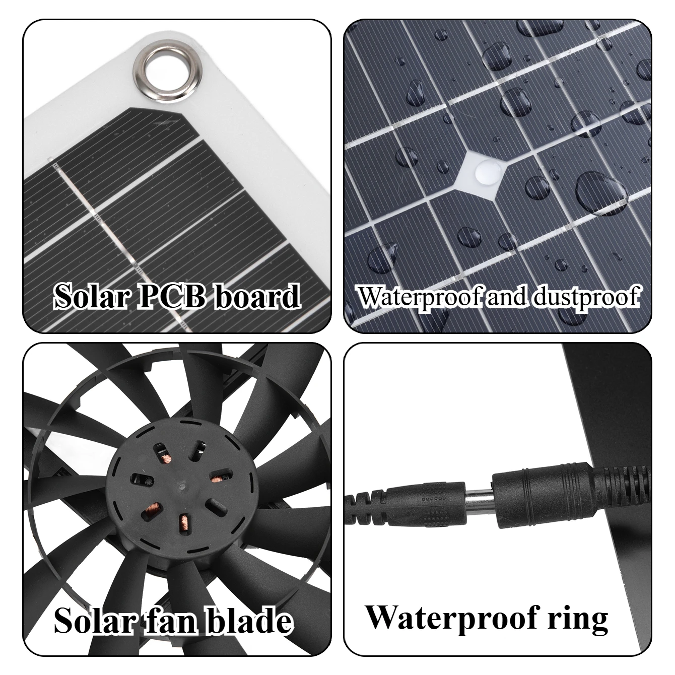 야외 태양광 방수 배기 팬 키트 15W 25W 태양 전 - Outdoor Power Vent 리뷰 및 가격