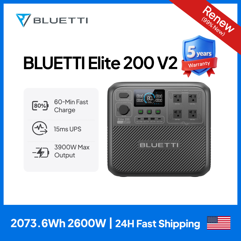 【리뉴얼】BLUETTI Elite 200 V2 휴대용  - Portable Generator Inverter 리뷰 및 가격