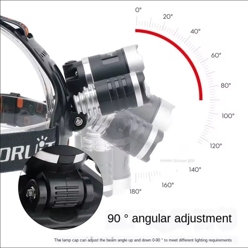 고출력 LED 헤드램프 18650 충전식 배터리 손전등 - Outdoor Power Supply 리뷰 및 가격