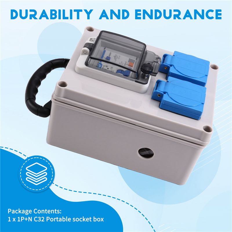 B03C-야외 산업용 소켓 박스 휴대용 벽면 전원 분배 - Outdoor Power Distributors 리뷰 및 가격