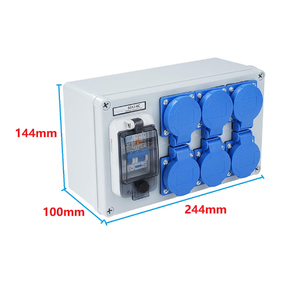1PC IP54 벽걸이형 6핀 전원 분배기(1P+N F - Outdoor Power Distributors 리뷰 및 가격