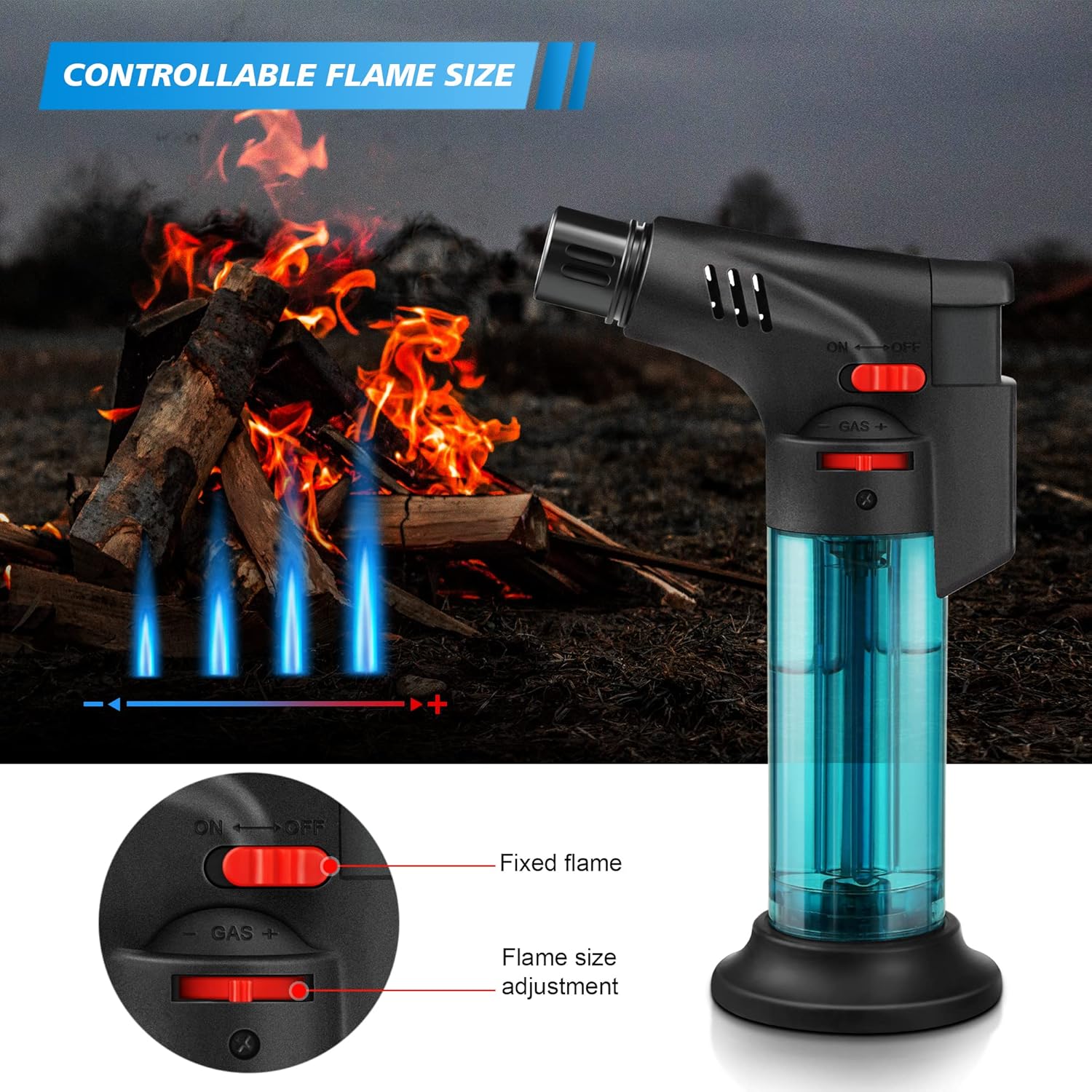 토치 라이터, 제트 불꽃, 부탄 가스, 미니 리필 가능 - Outdoor Kitchen Power Burner 리뷰 및 가격